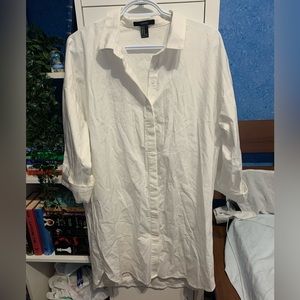 forever 21 button up dress size medium